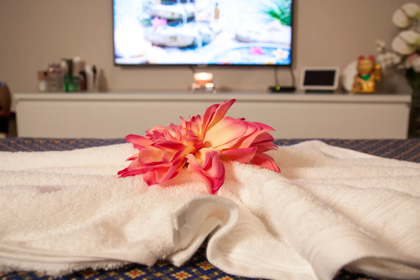 Rustige behandelkamer van Sunshine Massage Salon in Veghel